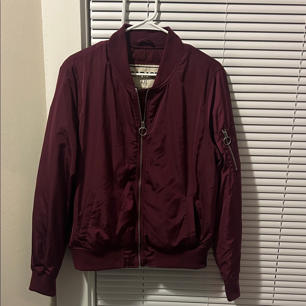 Women’s Bomber Jacket - Maroon